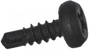 Саморез с конусной головкой черный сверло СМК 3,5*11 (клоп) (1уп=20000/1000 шт)