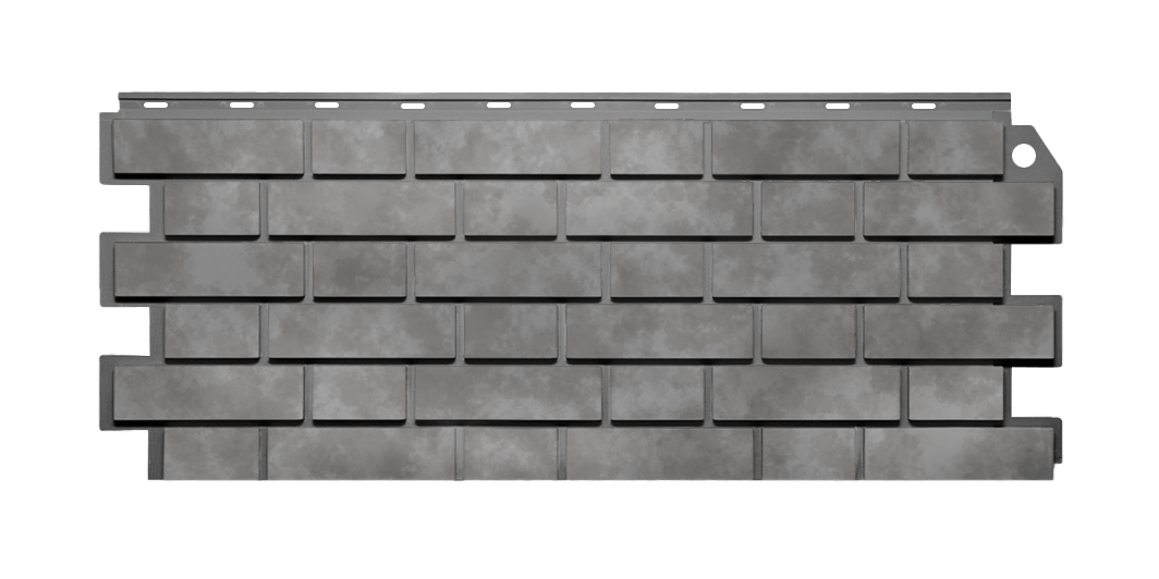 Панель фасадная FineBer Кирпич клинкерный 3D Бежево-серый