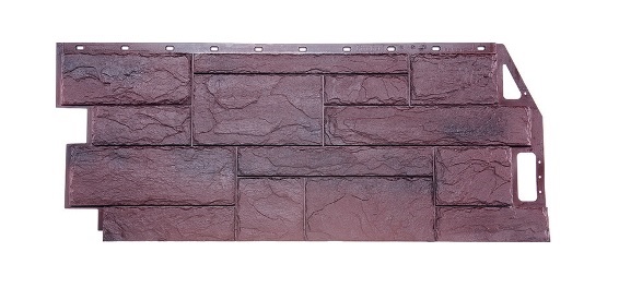Панель фасадная FineBer Камень природный Серо-коричневый 1,085х0,447 м