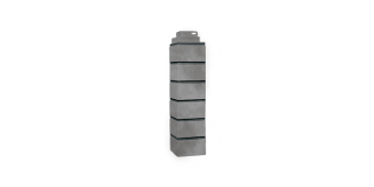 Угол наружный FineBer Кирпич клинкерный 3D Бежево-серый