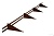 Снегозадержатель трубчатый RAL8017 коричневый (d=25мм, L=3м)