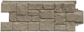 Панель фасадная GrandLine Крупный камень Элит какао 0,982*0,390 м