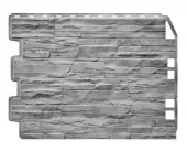 Панель фасадная Фасайдинг Дачный Скол 3D Светло-серый