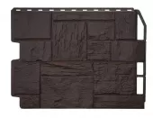 Панель фасадная Дачный Туф 3D темно-коричневый